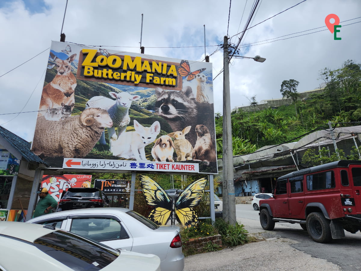 Main Signboard For ZooMania Butterfly Farm